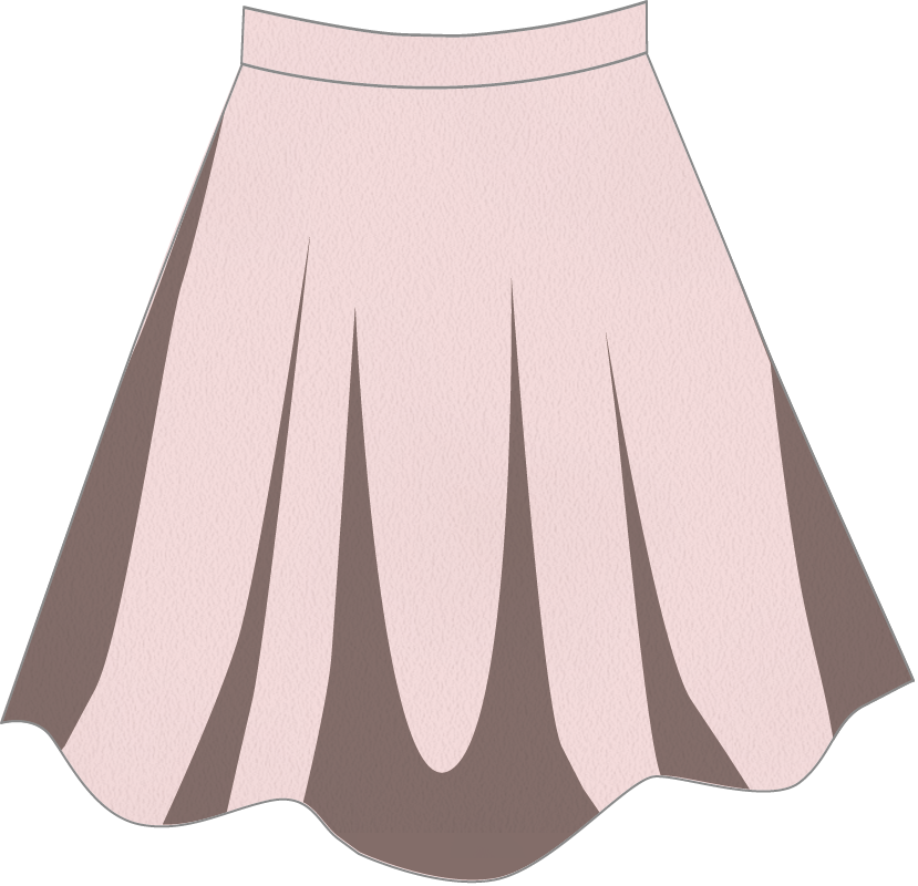 フレアスカート ミドル ピンク の商用利用可能な無料 フリーファッションイラスト素材 Cbk Stocks